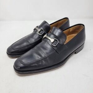 Magnanni Shoes‎ Mens 9 Dress Oxford Derby Brogue Monk Loafer Slip On Black Adult